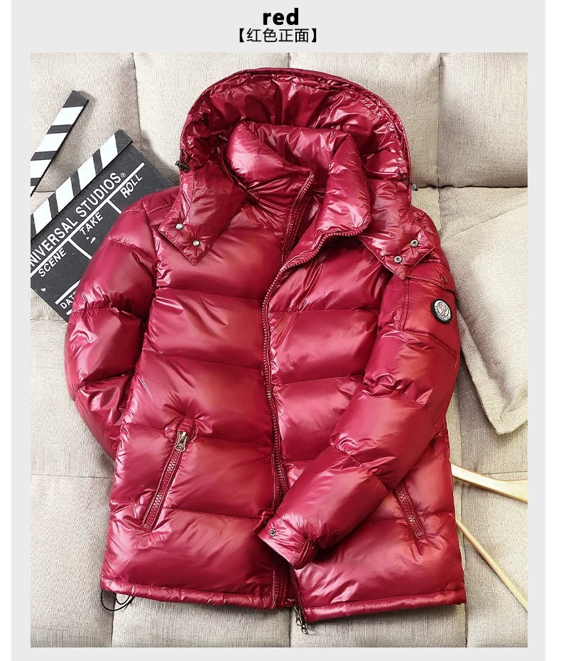 2024 New Men's Short Down Jacket Korean Style Trendy Winter Coat Fashionable Stylish Warm Puffer Jacket