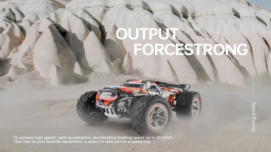 Wltoys 184008 1/18 Scale 2.4G RC Car Brushless Motor ESC 4WD Off-Road High Speed 60Km/H 3-in-1 Racing Toy for Boys
