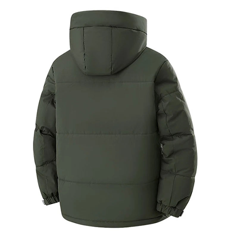 Winter Man Windproof Casual Puffer Jacket Men Thicken Outdoor Detachable Hat Jacket Man Multi Pocket Loose Parka Windbreaker 8XL