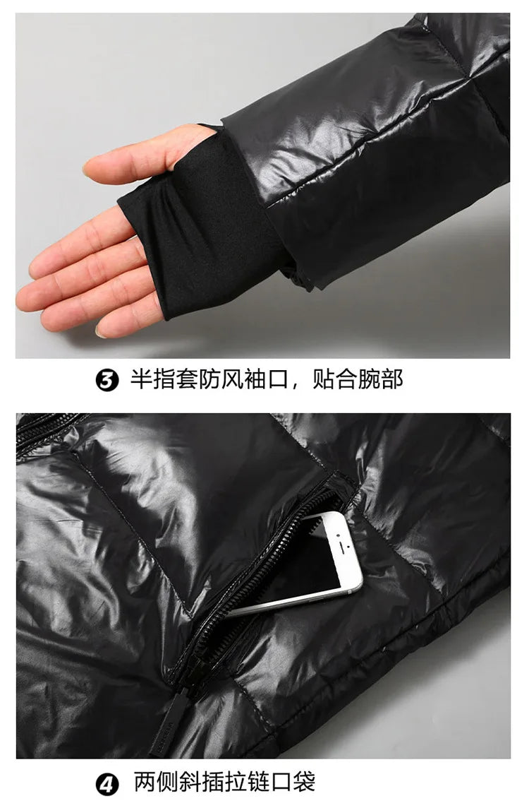 Winter Jacket For Men Top Quality Goose Down Coat Parka Men Winter Jacket Coat New Warm Fashion Hooded Long Down Jacket Canada