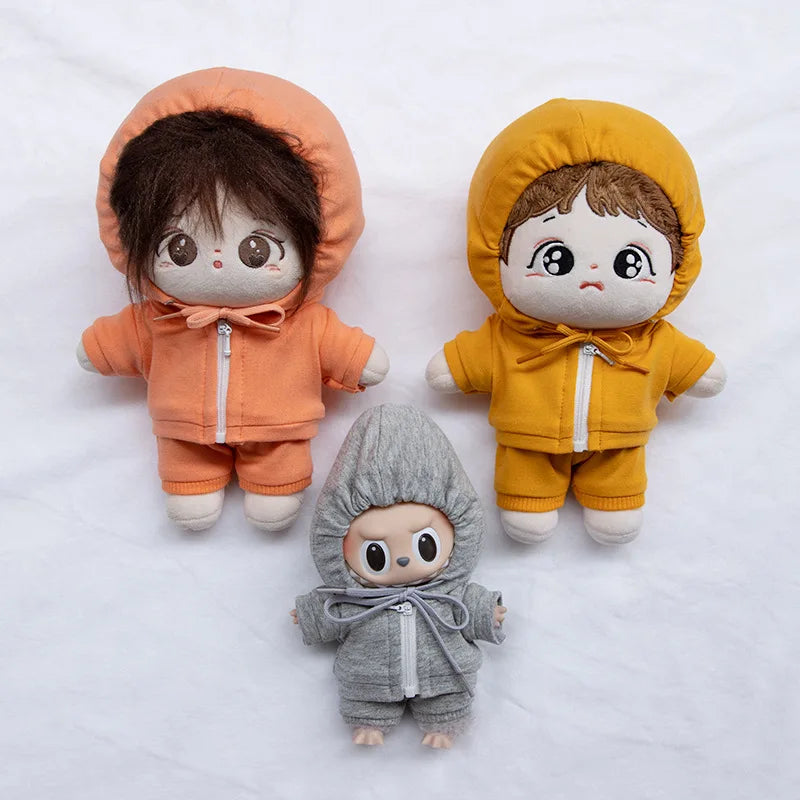 For 10cm Doll Clothes 15cm 20cm Dolls Clothes Outfit Hoodie Dolls Accessories Cultivate Hands-on Ability Children's Gift Toys