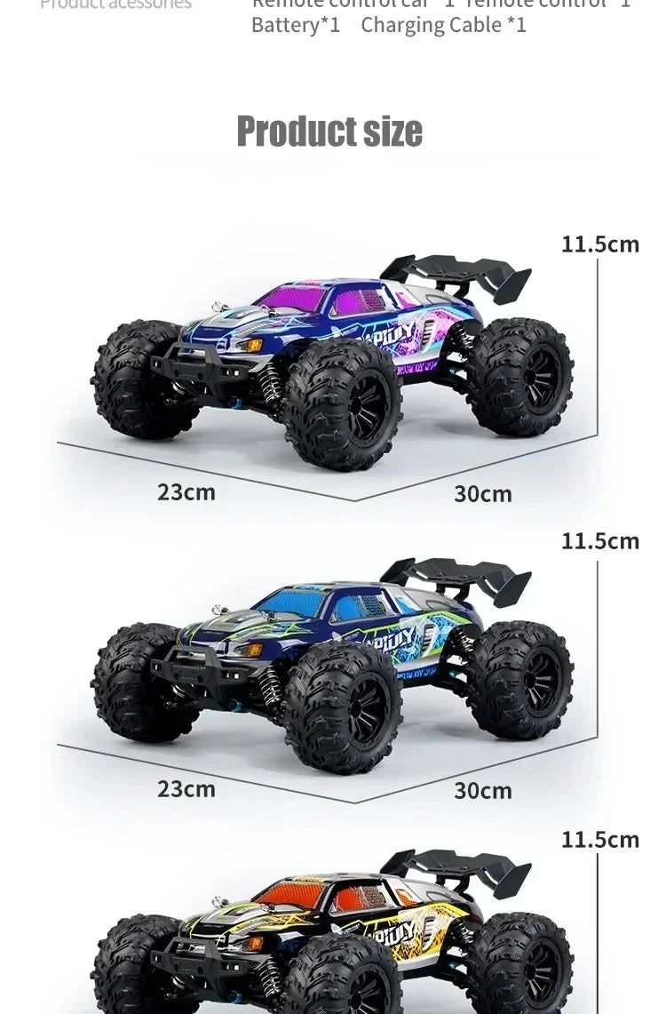 1:16 70km/h Super Brushless 50km/h Brushed RC Car 4x4 Off Road Remote Control High Speed Drift Racing Truck Toy Kids Adults