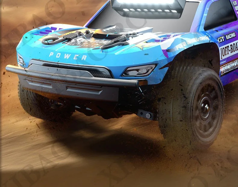 Rc Car Off Road 4x4 High Speed 70KM/H Remote Control Car with LED Headlight Brushless 4WD 1/16 Monster Truck Toys for Boys Gift