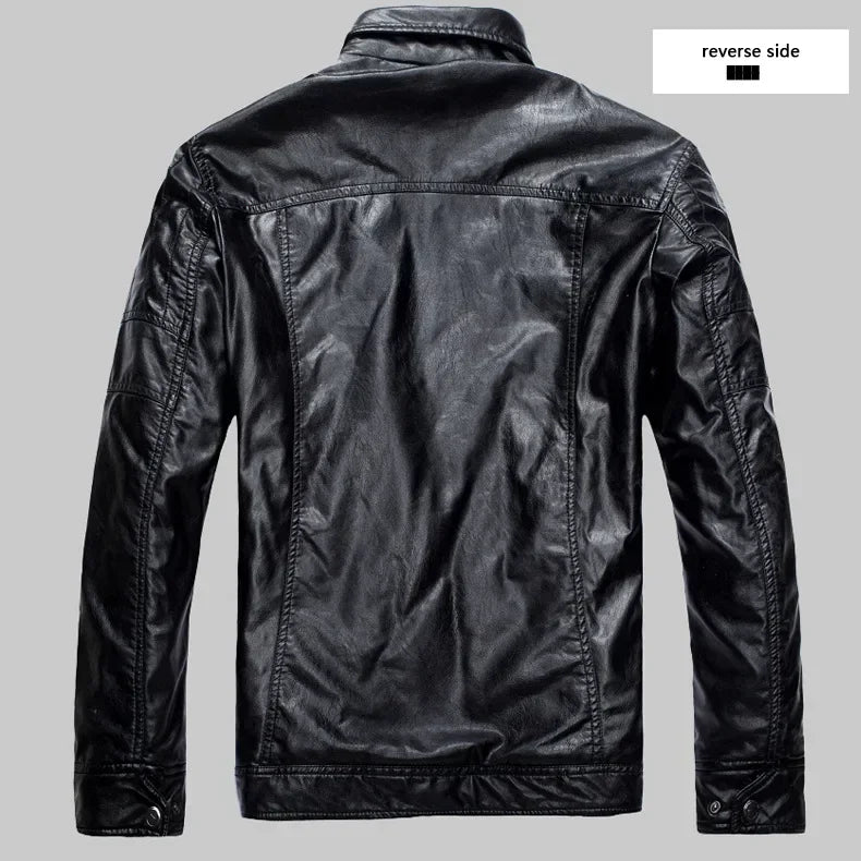 Plus Velvet Pu Leather Jacket Casual Blazer Jackets Men's Slim Fit Coats Jacket Streetwear Man Outerwear Leather Suit Vintage