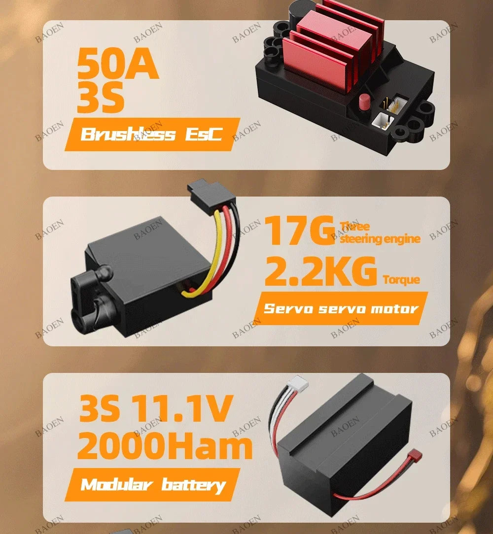 SCY9522PRO 85KM/H High Speed RC Car Brushless 4WD Off-Road Drift Remote Control Car 1:16 Professional Racing Cars SCY9522 50KM/H