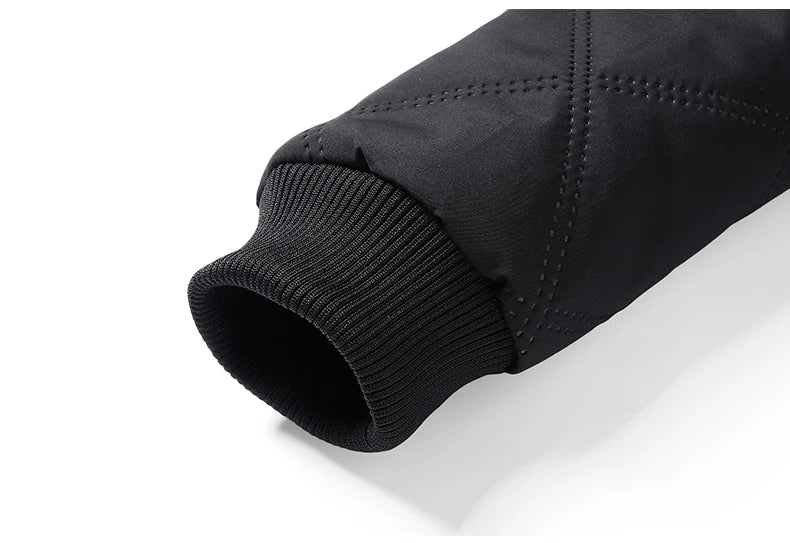Fleece Jacket for Men 2025 Thick Stand Collar Solid Winter Jacket Men Windproof Warm Business Casual Men Coats High Quality