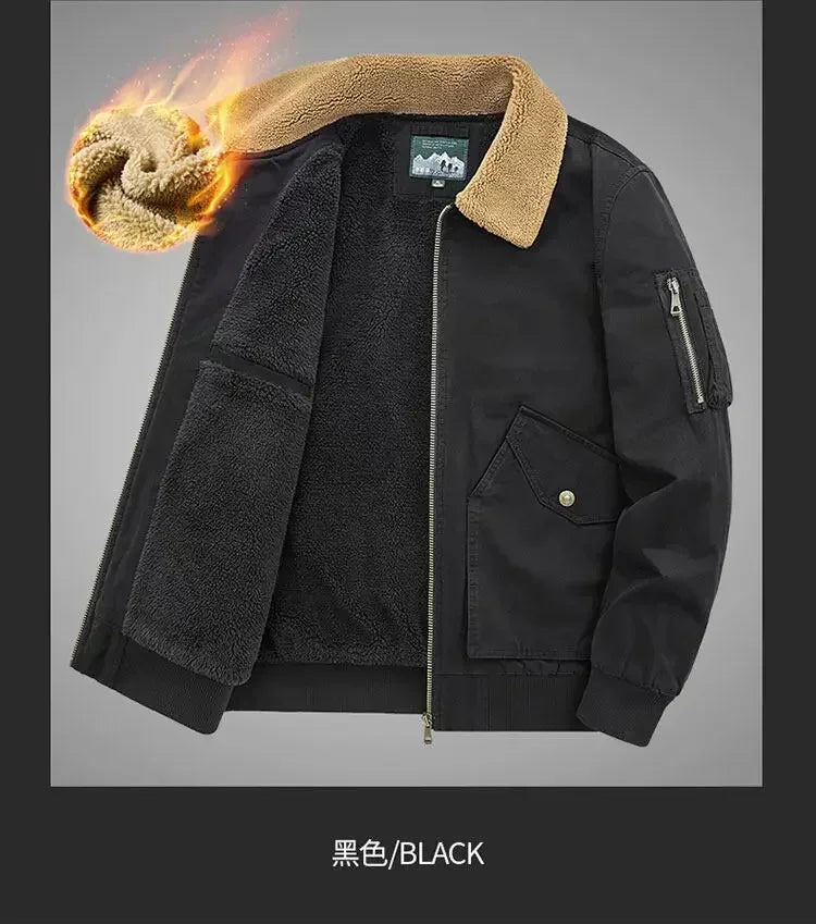 Men's Cotton Winter Clothes New Thick Casual Cotton-padded Men Clothing Lapel Warmth Thick Down Jacket Youth Thick Down Jackets