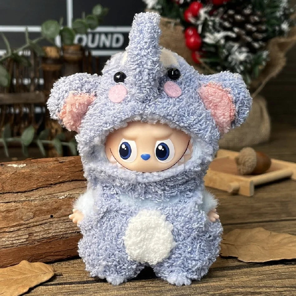 Labubu 4.0 The Monsters Pin The Monsters Forest Fairy Tale Series Clothes Cute Plush Duck Hook Weaving Clothes Doll Accessories