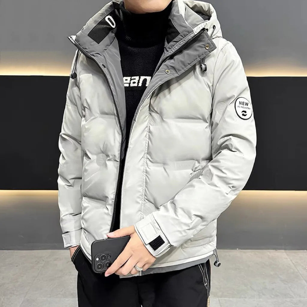 Men's Down Jacket Winter New Thickened Warm And Cold Proof Outwear Top Casual White Duck Down Hoodie Coats For Men