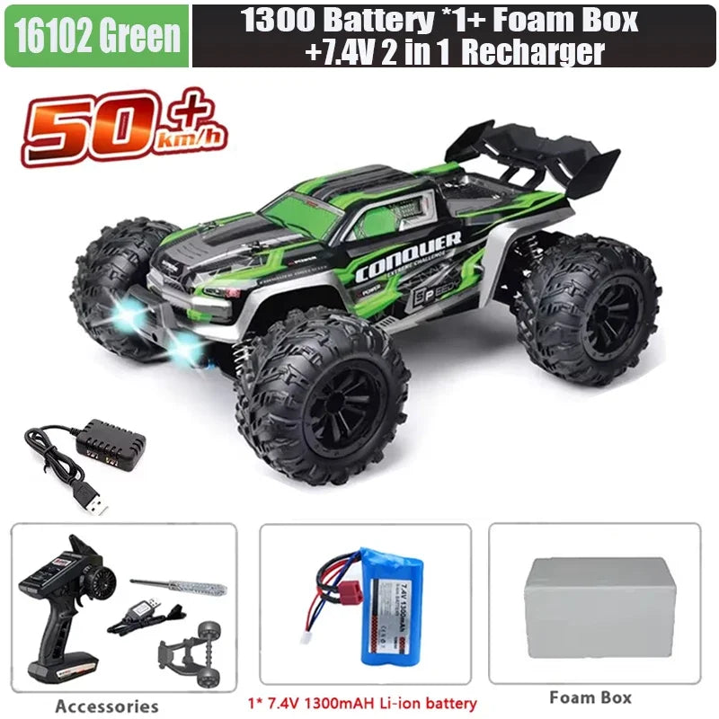 SCY or JJRC Q130 70KM/H 60KM/H 50KM/H  4WD RC Car with LED Remote Control Cars High Speed Drift Monster 4x4 Truck Rc Cars 144001