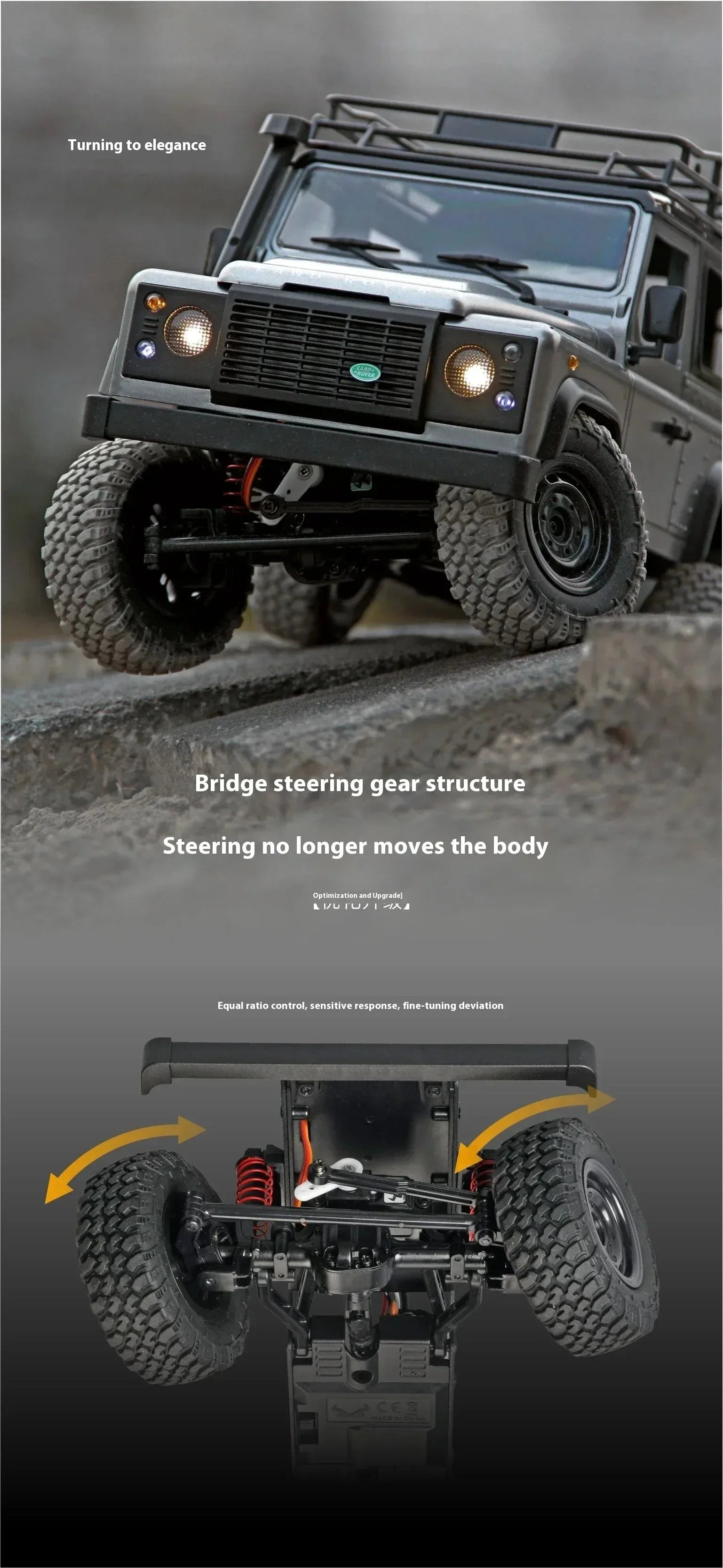 MN MODEL 1/12 4x4 Diving RC Panda Tour Vehicle Defender Off-Road Car Rock Crawler Wading Climbing Truck Collection Toy for Adult