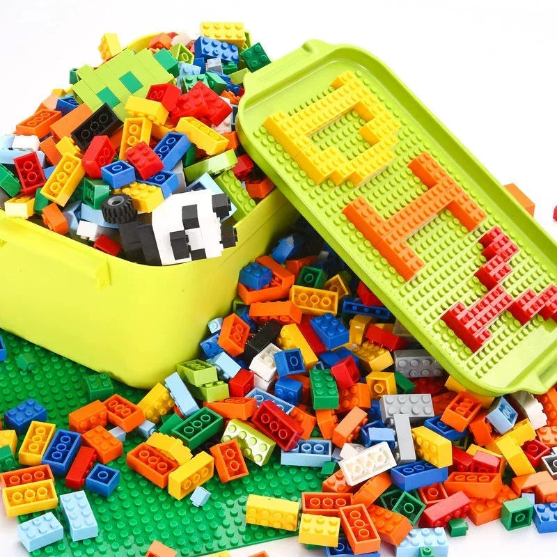 Hot 500-1500 Pieces Building Blocks City DIY Creative Bricks Bulk Model Figures Educational Kids Toys Compatible All Brands
