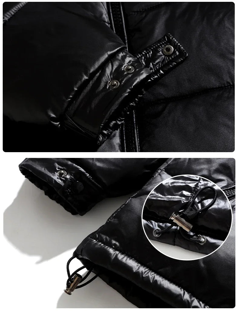 2024 New Men's Short Down Jacket Korean Style Trendy Winter Coat Fashionable Stylish Warm Puffer Jacket