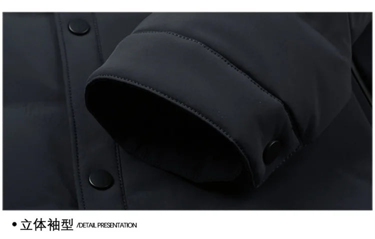 COMXZ Mens Puffer Jacket Casual Turndown Collar Commuting Office Lightweight Coat Travel Single-breasted Warm Autumn Winter Coat