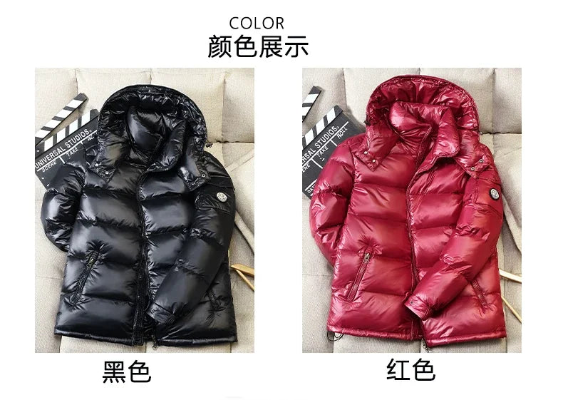 2024 New Men's Short Down Jacket Korean Style Trendy Winter Coat Fashionable Stylish Warm Puffer Jacket