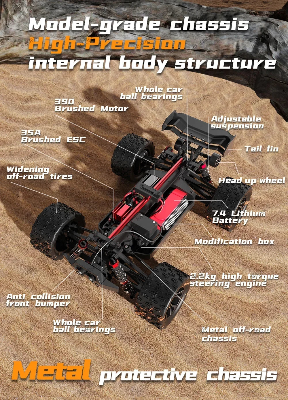 SCY9522PRO 85KM/H High Speed RC Car Brushless 4WD Off-Road Drift Remote Control Car 1:16 Professional Racing Cars SCY9522 50KM/H