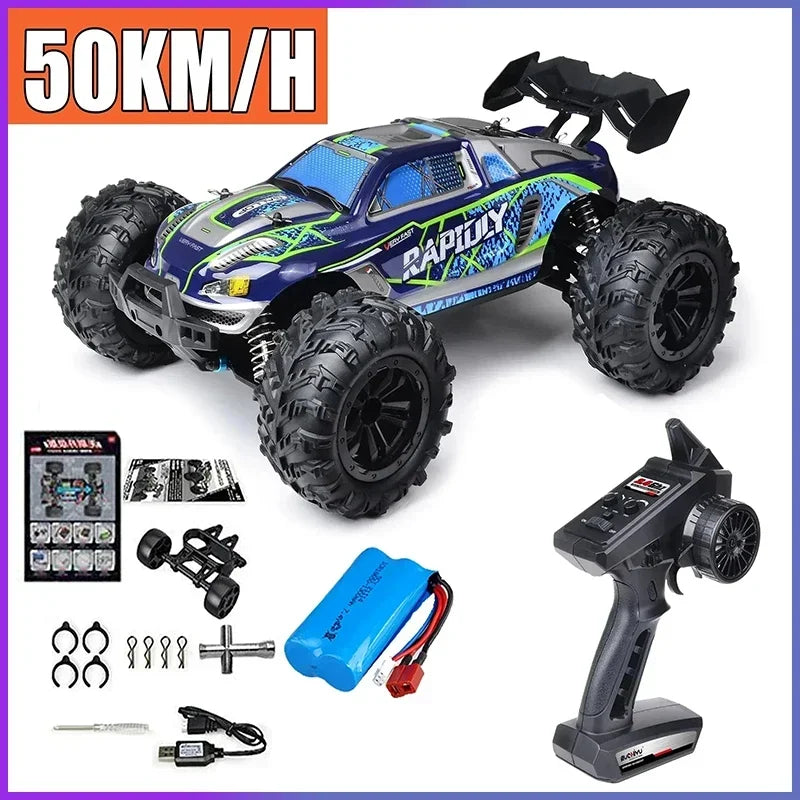 1:16 70km/h Super Brushless 50km/h Brushed RC Car 4x4 Off Road Remote Control High Speed Drift Racing Truck Toy Kids Adults