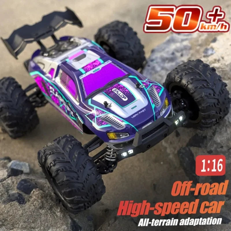 SCY 1:16 70KM/H OR 50KM/H 4WD RC Cars with LED Remote Control Cars High Speed Drift Monster Truck for Kids VS WLtoys 144001 Toys