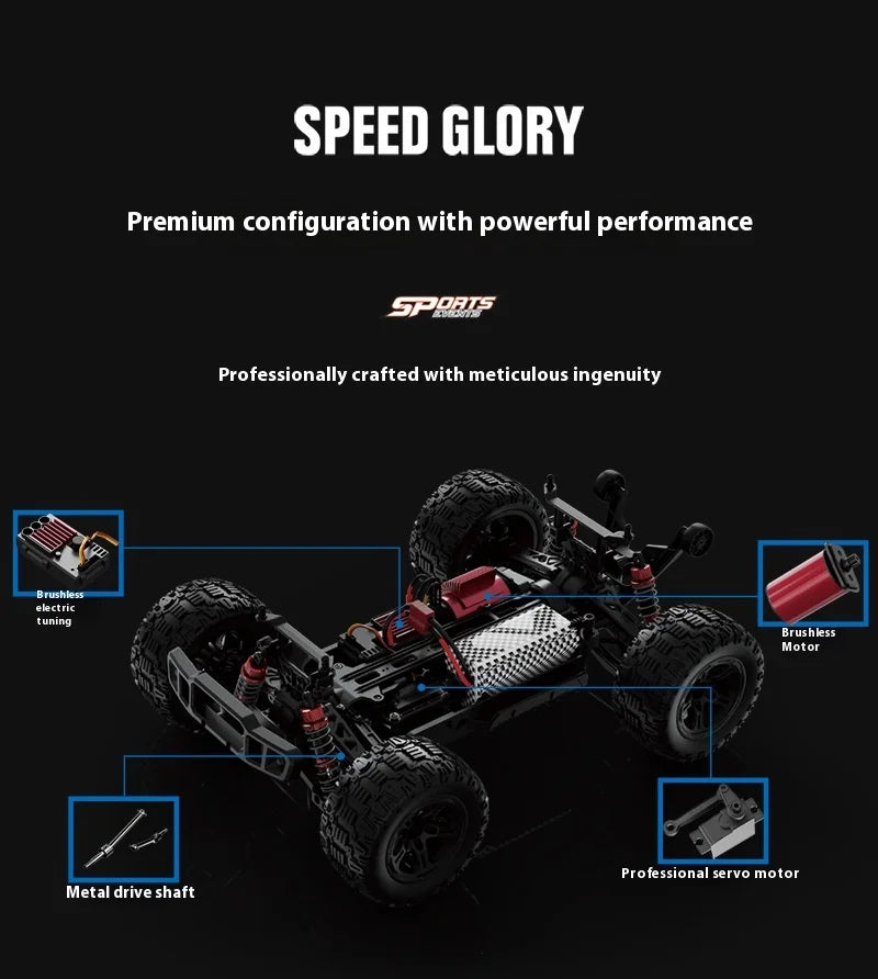 Kf10 Brushless High-Speed Rc Car 1:10 Scale Four-Wheel Drive Off-Road Climbing Remote Control Stunt Racing Toy For Ages 14+ Gift