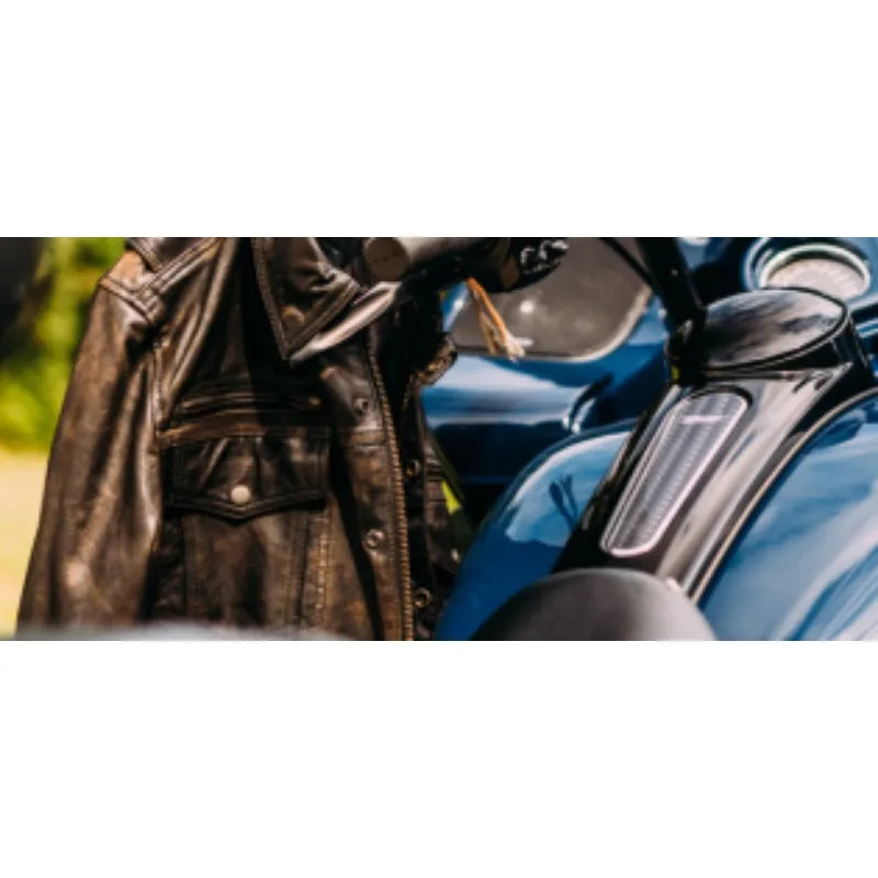 First Mfg Co - SuperStar - Men's Motorcycle Biker Riding Black Leather Jacket