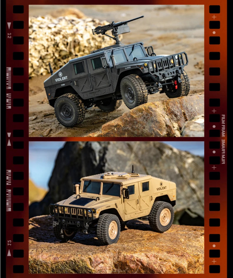 C8835 Remote Control Car 1:16 2.4G 4WD Military Truck Off-Road Rc Vehicle Climbing Toy For Kids Adults Gift Summer Outdoor Hobby