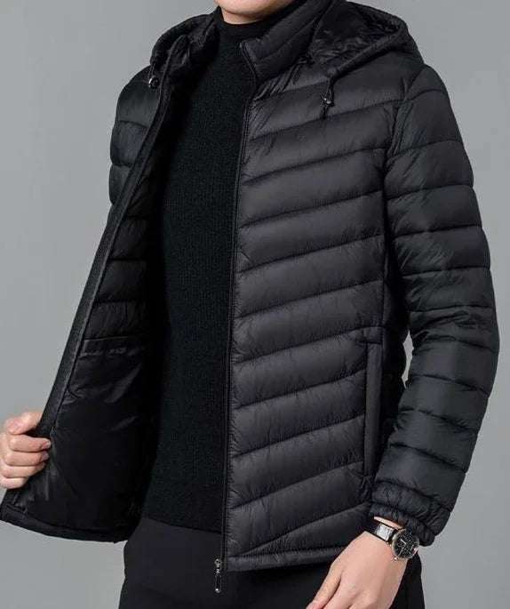 Man Padded Coat Hooded Down Jackets For Men Lightweight Puffer Padding Winter Parkas Young On Sale New In & Modern Outer Casual
