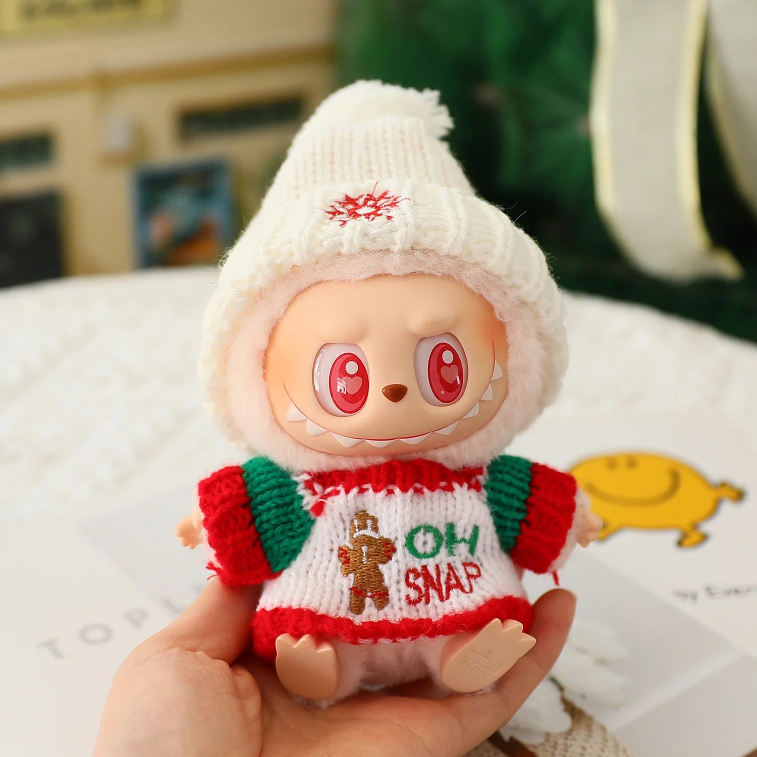 1 Set 17cm Labubu Christmas Baby Clothes Snowman Elk Santa Claus Outfit For 1st 2nd 3rd Gen Doll Xmas Holiday Gift