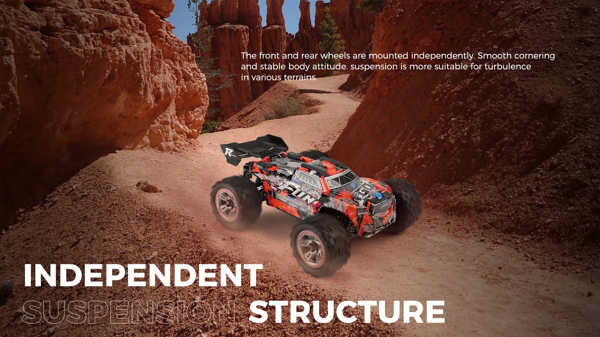 Wltoys 184008 1/18 Scale 2.4G RC Car Brushless Motor ESC 4WD Off-Road High Speed 60Km/H 3-in-1 Racing Toy for Boys