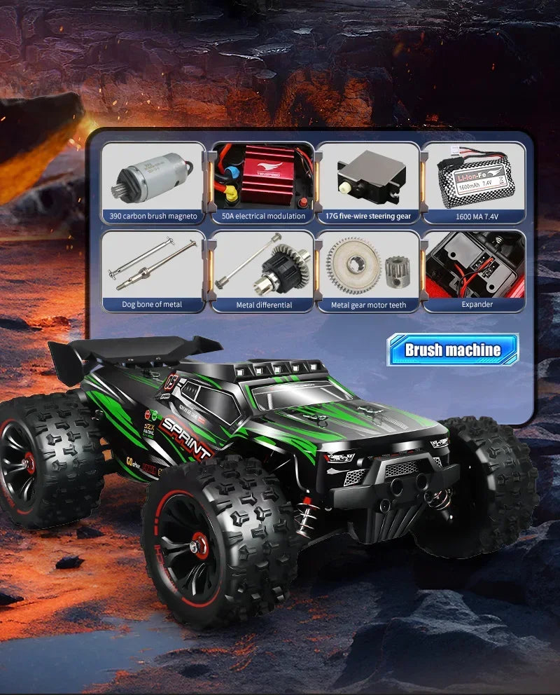 1:16 WLtoys 9522pro Professional Racing Car 85 Km/h 4WD Brushless Remote Control Vehicle Road-Off-Road Drifting Type Rc CarGift