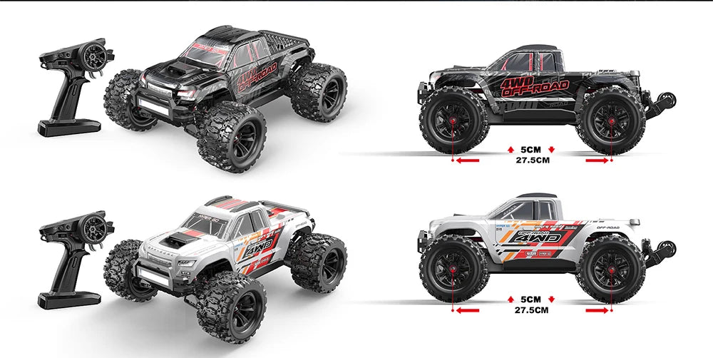MJX 10208 Upgraded V2 Monster Super Large 4WD Brushless 1/10 High Speed RC Professional Bigfoot Off road Remote Control Vehicle