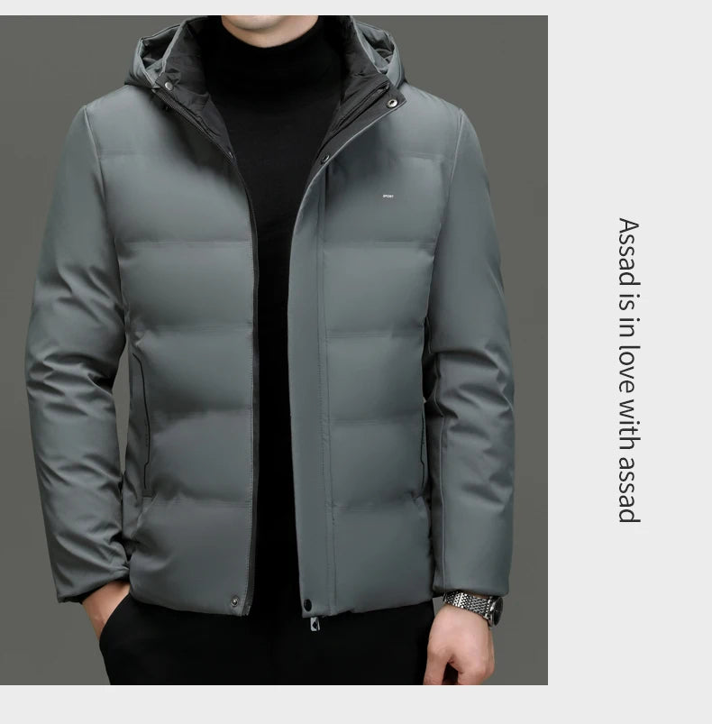 Top Grade Thicken Fashion Hooded Winter Warm Outerwear Designer Business Parka Coat Mens Newest Jacket Windbreaker
