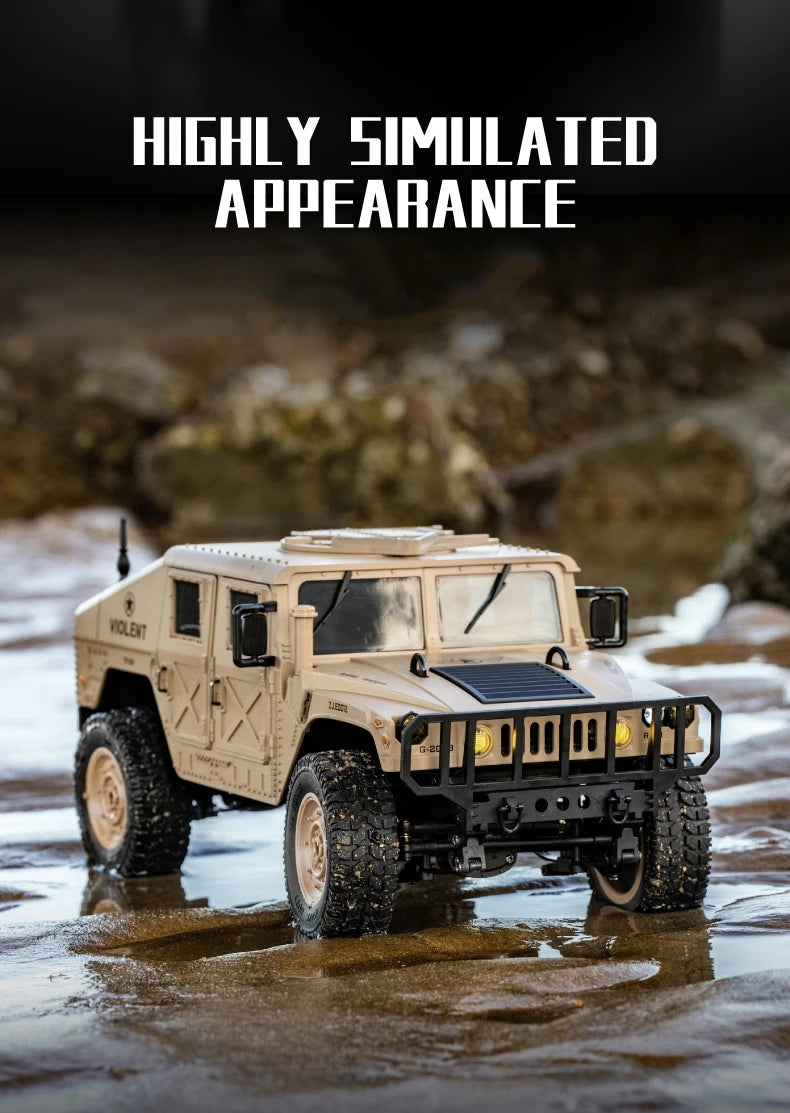 C8835 Remote Control Car 1:16 2.4G 4WD Military Truck Off-Road Rc Vehicle Climbing Toy For Kids Adults Gift Summer Outdoor Hobby
