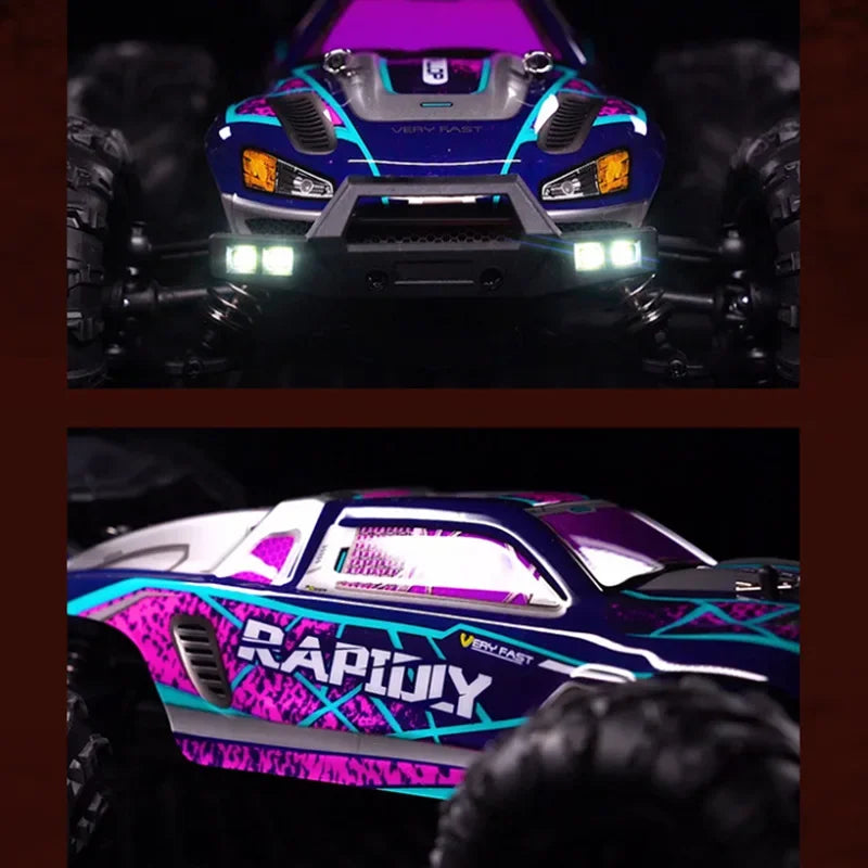 SCY 1:16 70KM/H OR 50KM/H 4WD RC Cars with LED Remote Control Cars High Speed Drift Monster Truck for Kids VS WLtoys 144001 Toys
