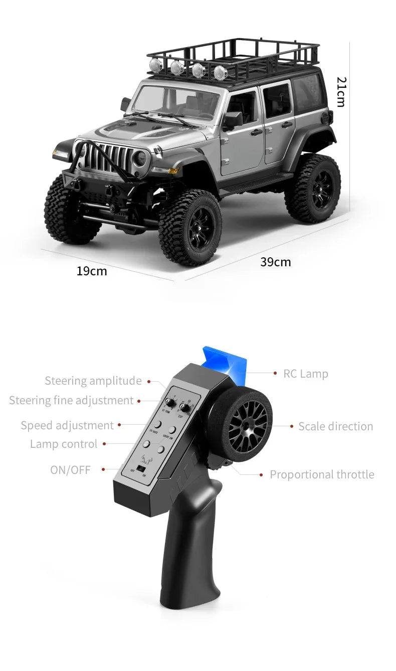MN MODEL 1:12 Panda RC 4X4 Diving Wading Off-road Car Rock Crawler All Terrain Vehicle Buggy SUV Climbing Truck Toy for Adult