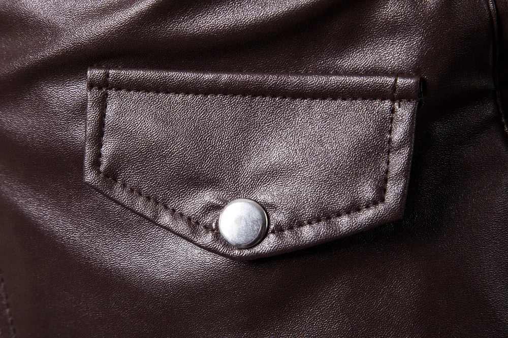Mens Leather Jackets New White Black Casual Lapel Slim Fit Diagonal Zipper Motorcycle Pu Leather Jacket Coat Mens Jackets