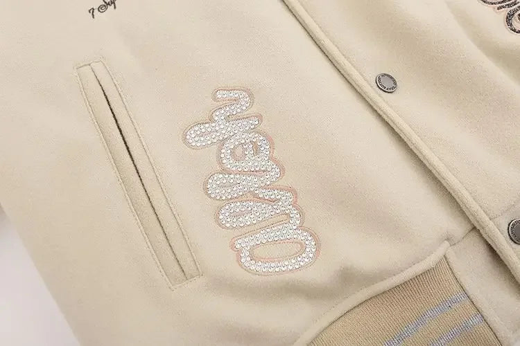 European and American Fashion Letter Embroidered Jackets Unisex Couple Contrasting Color Y2K Hip Hop Loose Leather Jackets Men