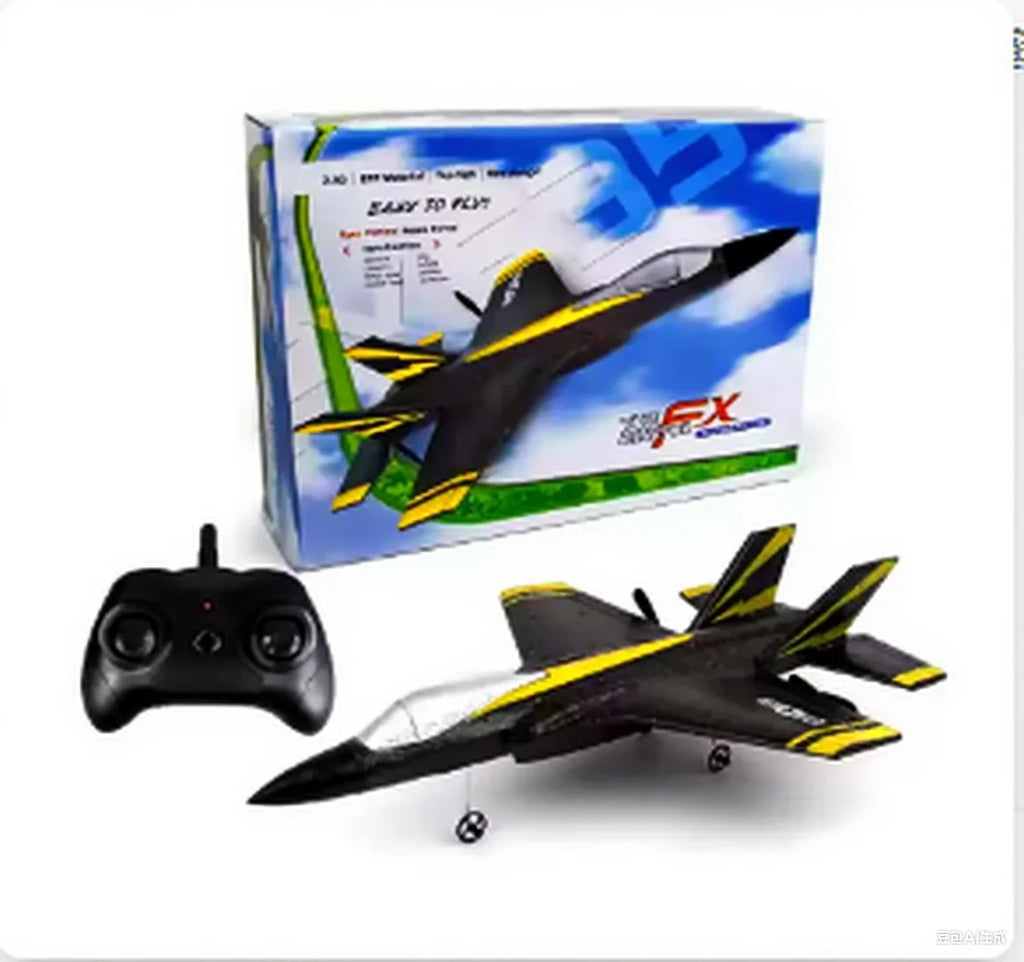 F35 Remote Control Foam Glider | Colorful LED Lights | 2-Channel RC Plane | Fixed Wing Model | Best Kids Toy