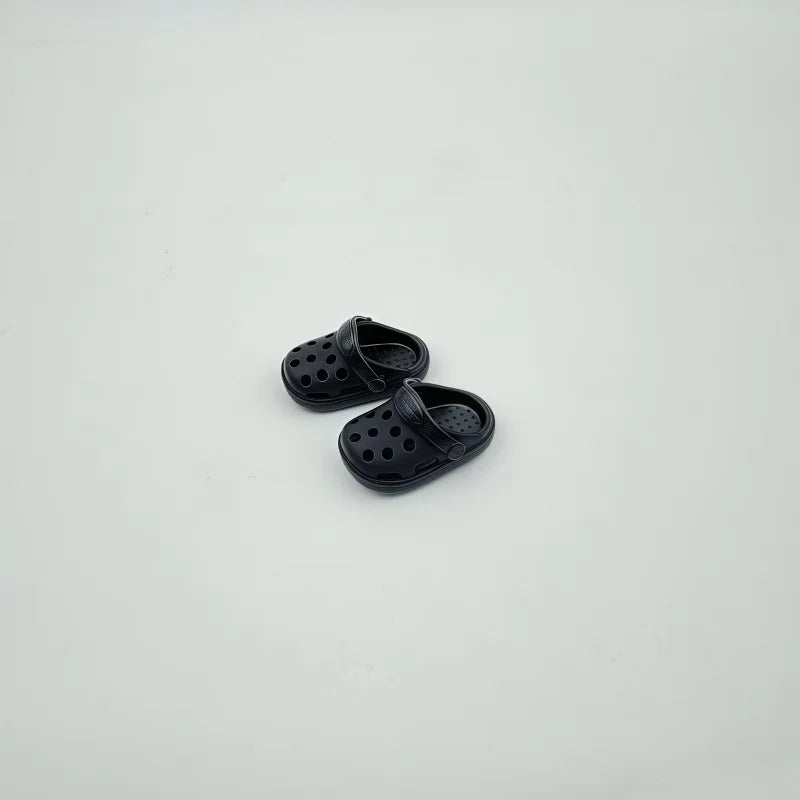 17cm Laubub Doll Fashion Hole Shoes Cute Mini Beach Slippers for Labubu V1 V2 V3 Dolls Change Accessories Toys Birthday Gift