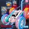 2.4G Remote Control Car  Double Sided Flip Endurance  360 Degree Rotation 4-Wheel Drive Mini Electric Car Toys For Children