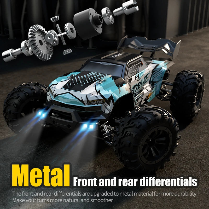 1:16 70km/h Super Brushless 50km/h Brushed RC Car 4x4 Off Road Remote Control High Speed Drift Racing Truck Toy Kids Adults