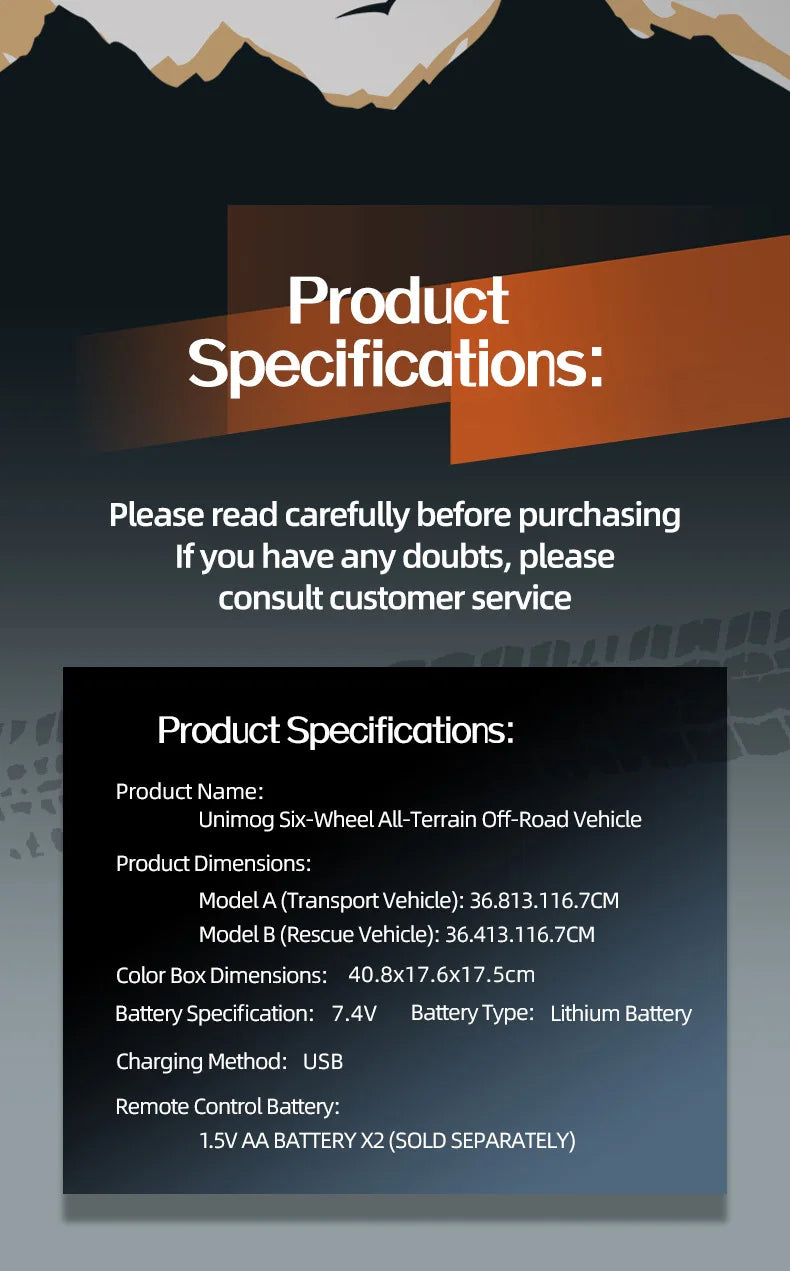 JJRC C8823 Rc 1:18 Scale Remote Control Off-Road Car Six-Wheel Drive Climbing Toy Full Proportion Rc Truck Toy Boys Gift