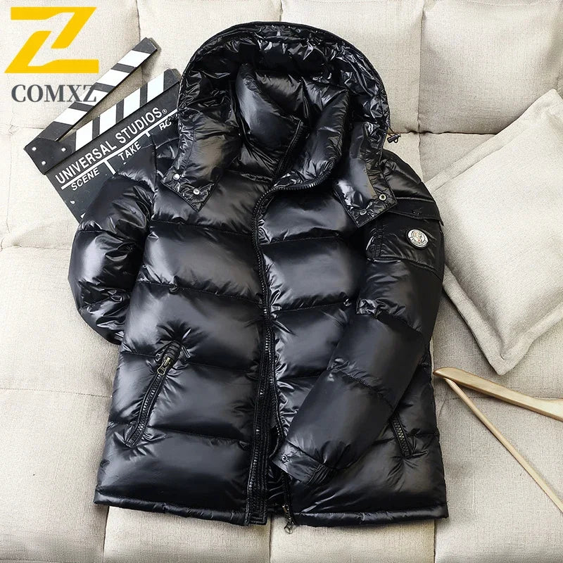 2024 New Men's Short Down Jacket Korean Style Trendy Winter Coat Fashionable Stylish Warm Puffer Jacket