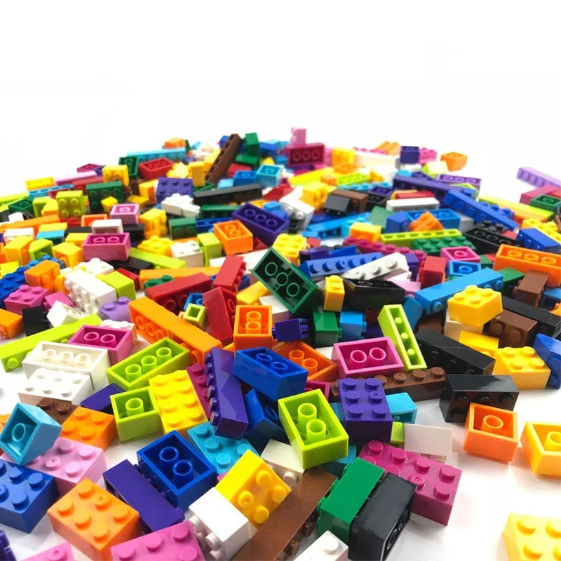Hot 500-1500 Pieces Building Blocks City DIY Creative Bricks Bulk Model Figures Educational Kids Toys Compatible All Brands