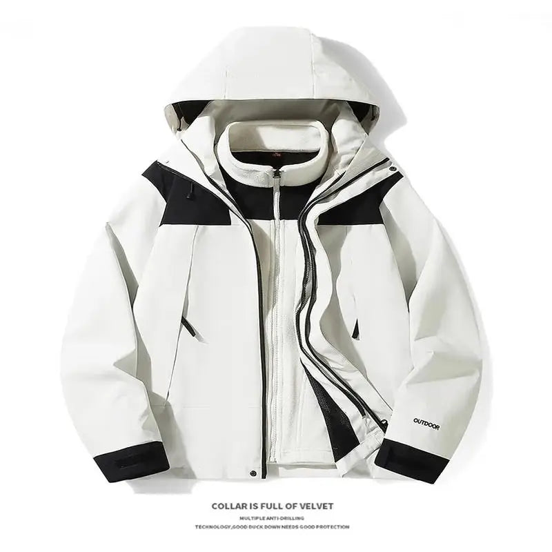 Autumn Winter New High Quality Outdoor Sports Fitness Running Travel Mountaineering Couple Windproof Waterproof Warm Jacket