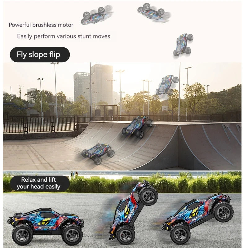 Kf10 Brushless High-Speed Rc Car 1:10 Scale Four-Wheel Drive Off-Road Climbing Remote Control Stunt Racing Toy For Ages 14+ Gift