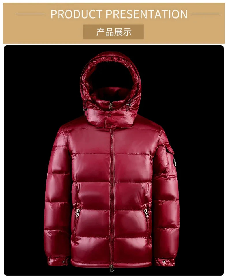 2024 New Men's Short Down Jacket Korean Style Trendy Winter Coat Fashionable Stylish Warm Puffer Jacket