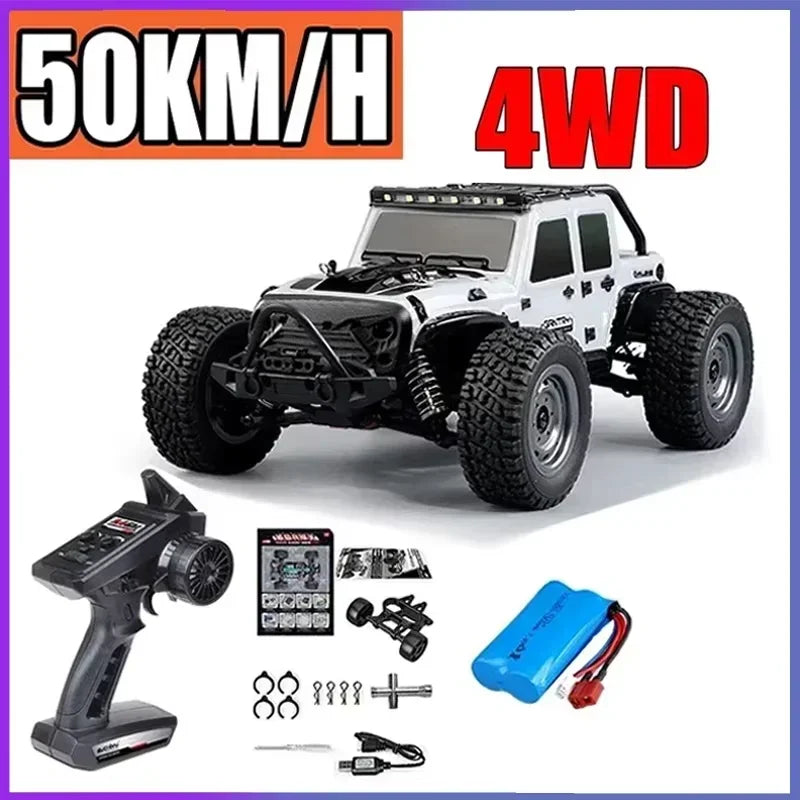 1:16 70km/h Super Brushless 50km/h Brushed RC Car 4x4 Off Road Remote Control High Speed Drift Racing Truck Toy Kids Adults