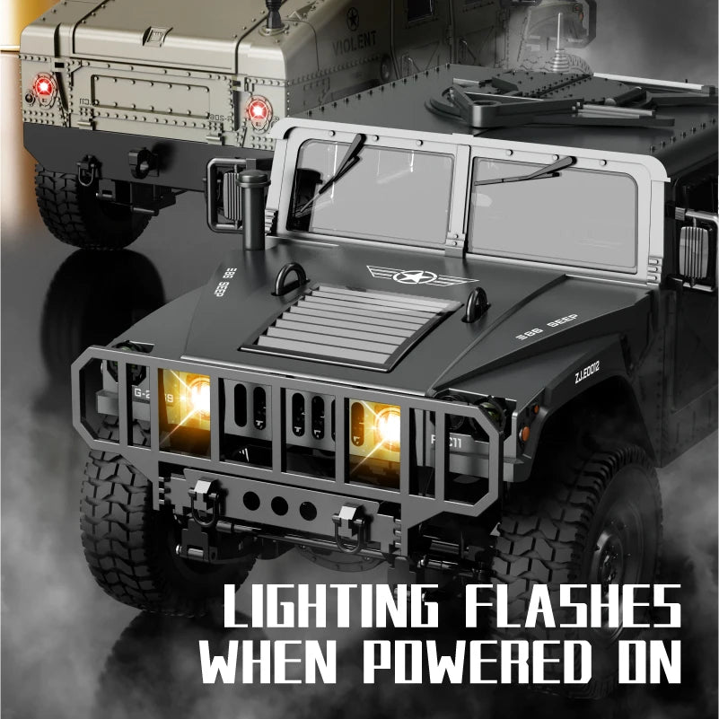 C8835 Remote Control Car 1:16 2.4G 4WD Military Truck Off-Road Rc Vehicle Climbing Toy For Kids Adults Gift Summer Outdoor Hobby