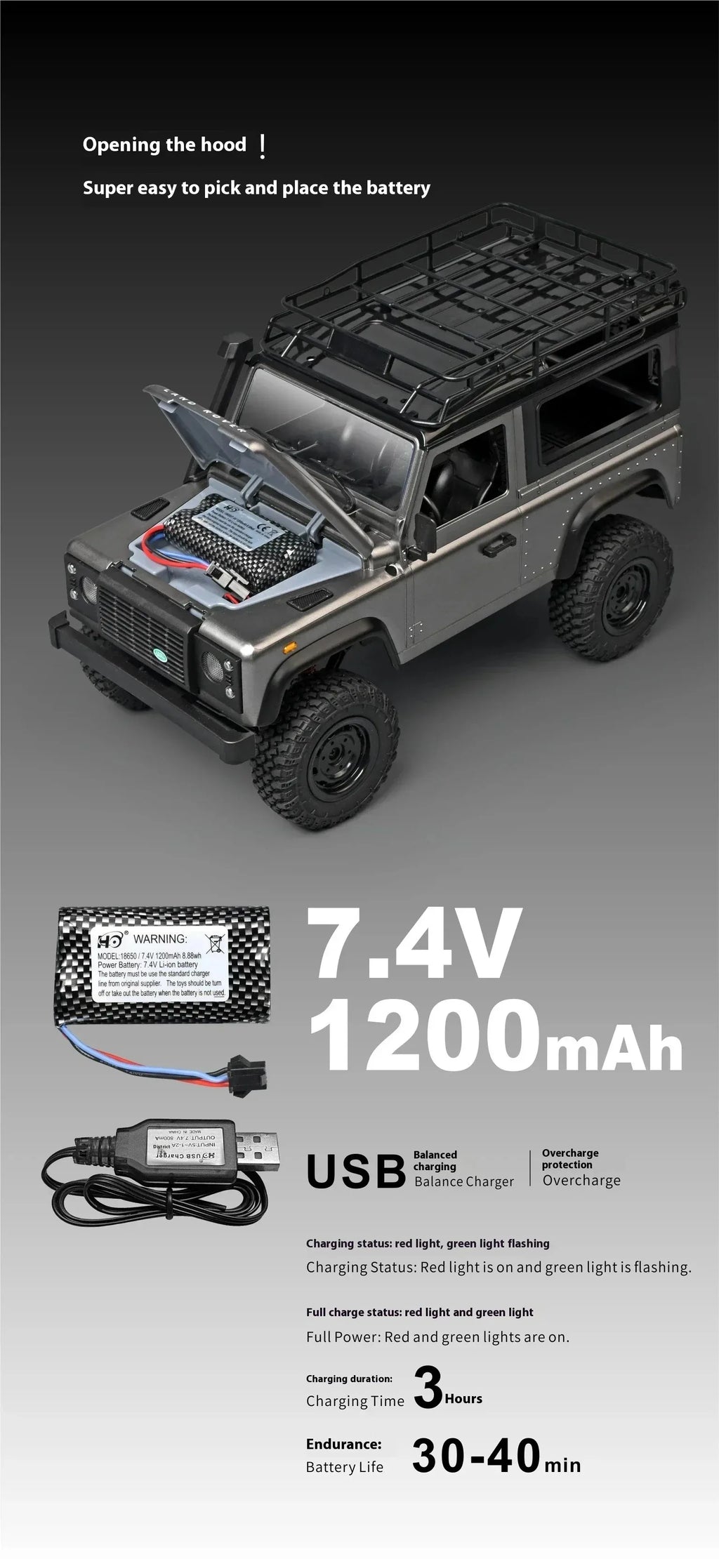 MN MODEL 1/12 4x4 Diving RC Panda Tour Vehicle Defender Off-Road Car Rock Crawler Wading Climbing Truck Collection Toy for Adult