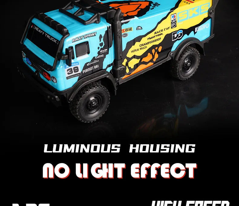 Remote Control Heavy Duty Race Trucks Rally Inspired Climbing Off-Road Vehicle With Lights Electric Models Kids Birthday Gifts